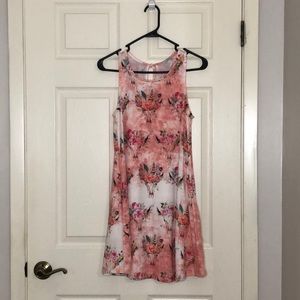 Boutique Bull skull/Floral dress